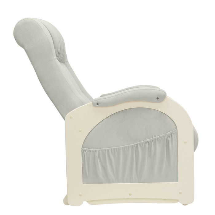 Кресло-глайдер для отдыха Модель 48 без лозы дуб/VeronaLightGrey - лучшие Интерьерные кресла в INMYROOM