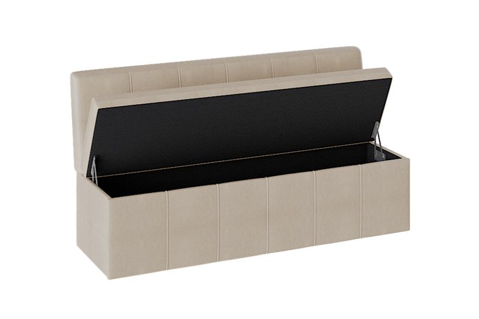 Мини-диван с ящиком для хранения Ламанш бежевого цвета - купить Прямые диваны по цене 21510.0
