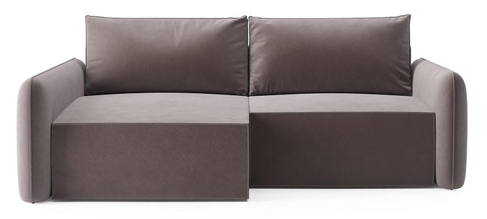 Угловой диван-кровать Софт коричневого цвета левый - купить Угловые диваны по цене 55349 Угловой диван-кровать Софт коричневого цвета левый - купить Угловые диваны по цене 55349