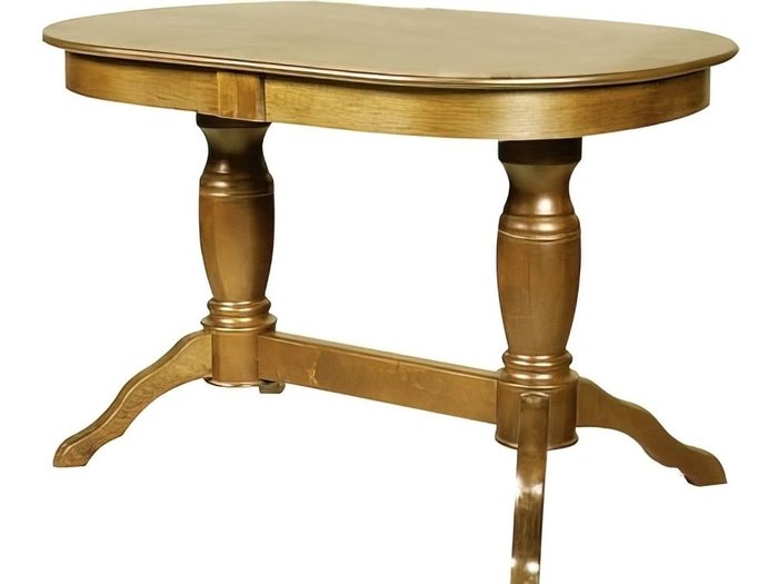 Стол-раскладной овальный Пан коричневого цвета - купить Обеденные столы по цене 39606.0