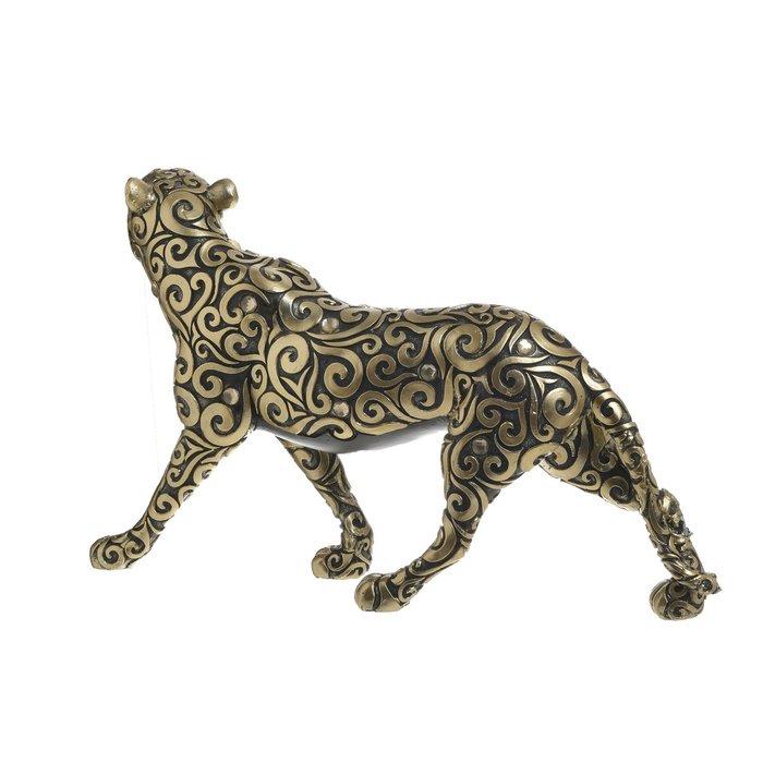 Декор настольный Леопард черно-золотого цвета - купить Фигуры и статуэтки по цене 7120.0