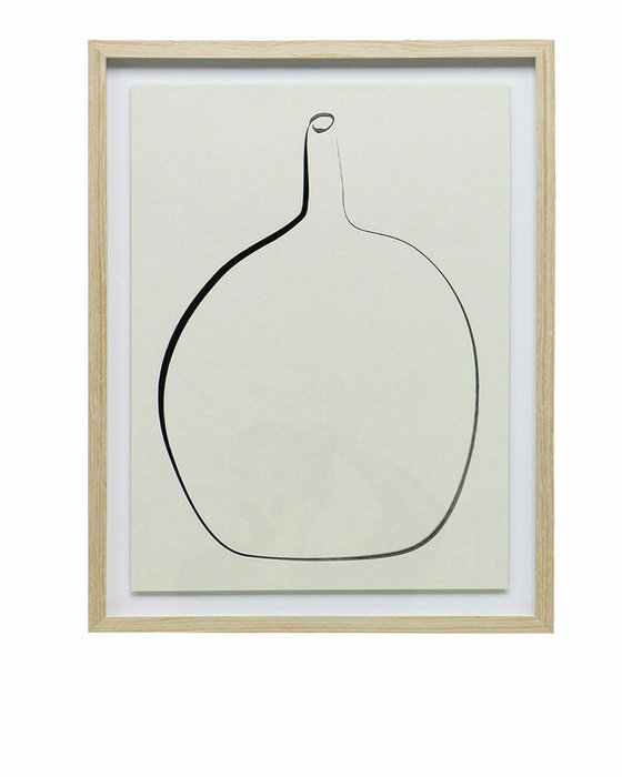 Постер Drawing Vase с дубовой рамой Постер Drawing Vase с дубовой рамой