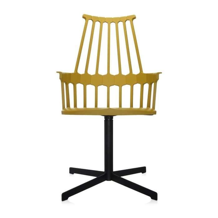 Стул Comback желтого цвета - купить Обеденные стулья по цене 85439.0