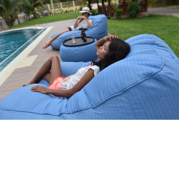 Воздушный шезлонг для двоих Ambient Lounge Satellite Twin Sofa - Oceana (синий) - лучшие Бескаркасная мебель в INMYROOM
