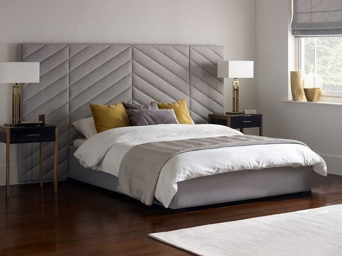 Кровать Shanti серого цвета 160х200 - лучшие Кровати для спальни в INMYROOM