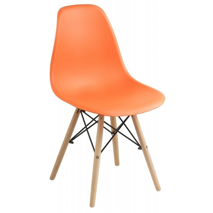 Стул обеденный оранжевого цвета - купить Обеденные стулья по цене 2390.0