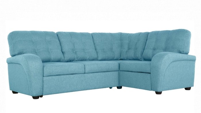 Угловой диван-кровать Сидней с тумбой Ecomania голубого цвета - купить Угловые диваны по цене 55104.0