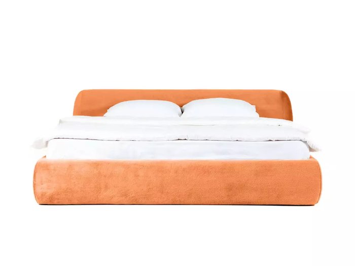 Кровать Sintra 180х200 оранжевого цвета без подъёмного механизма - купить Кровати для спальни по цене 84240.0
