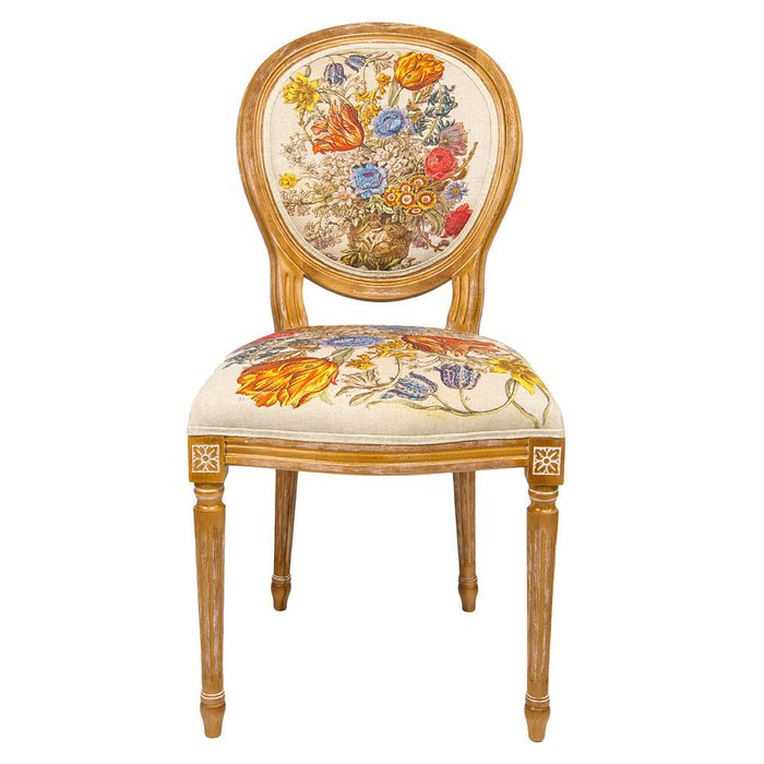 Стул 12 месяцев цветения версия Март бежевого цвета - купить Обеденные стулья по цене 32000.0