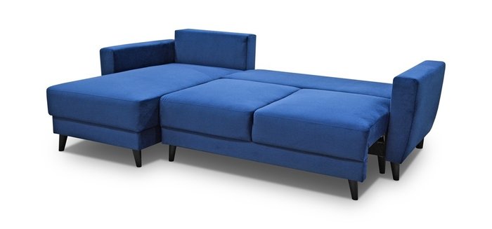 Угловой диван-кровать Faria синего цвета - лучшие Угловые диваны в INMYROOM