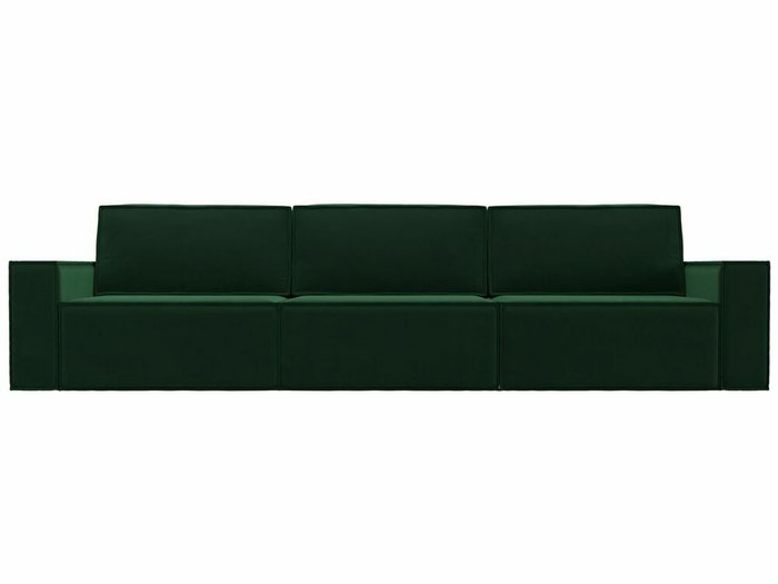 Прямой диван-кровать Куба лонг темно-зеленого цвета - купить Прямые диваны по цене 81999.0