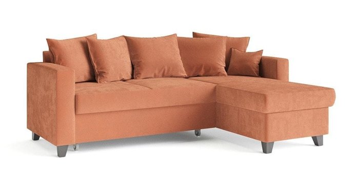 Угловой диван-кровать Эмилио оранжевого цвета - купить Угловые диваны по цене 69097.0