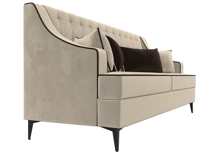 Прямой диван Марк бежевого цвета - лучшие Прямые диваны в INMYROOM