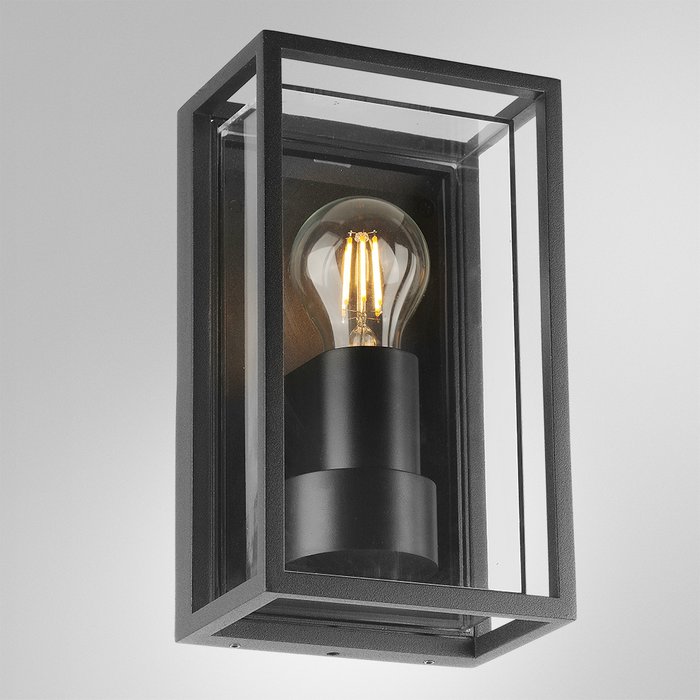 Уличный настенный светильник Arte Lamp MARFIK A2322AL-1BK - купить Настенные уличные светильники по цене 6790.0