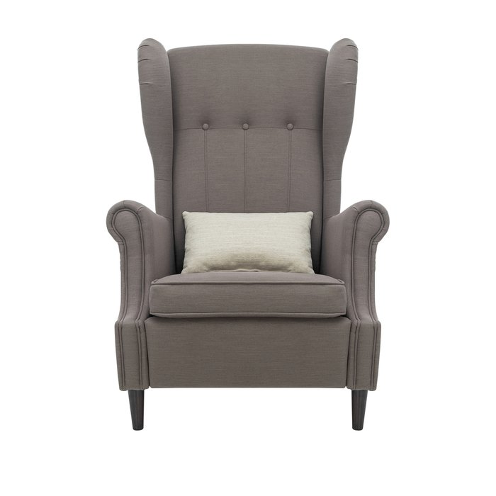 Кресло Монтего серо-коричневого цвета  - купить Интерьерные кресла по цене 29960.0