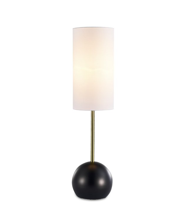Лампа настольная Flint с белым абажуром - купить Настольные лампы по цене 6290.0