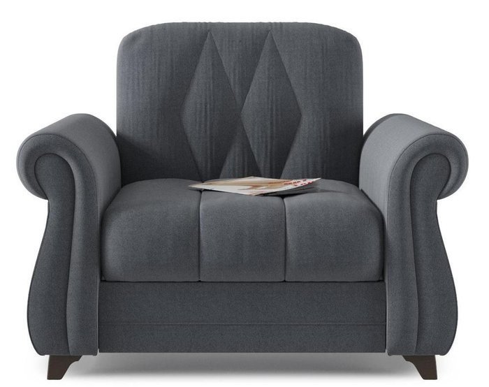 Кресло Эвора серого цвета - купить Интерьерные кресла по цене 12050.0