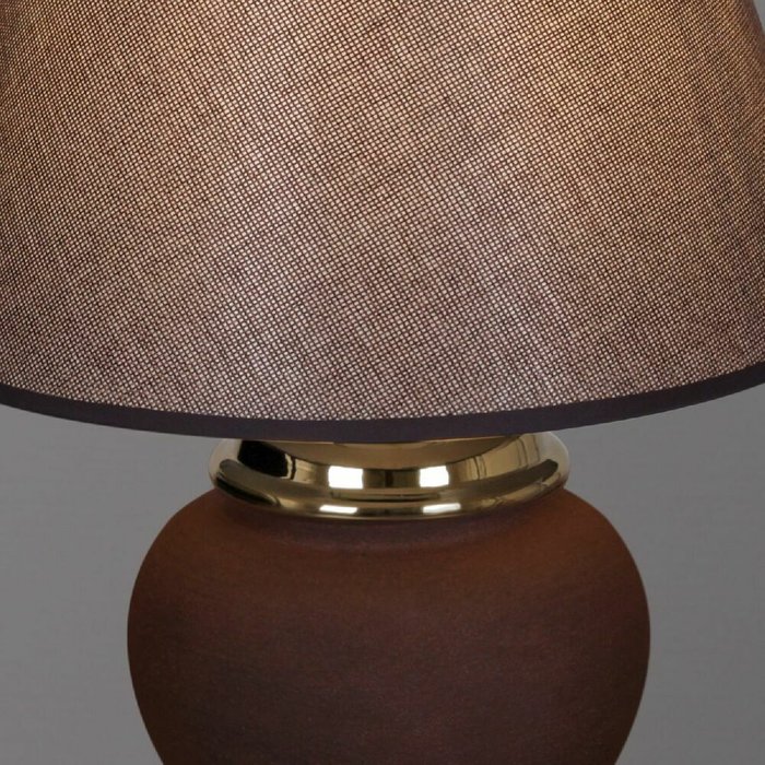 Настольная лампа 30305-0.7-01 (ткань, цвет коричневый) - лучшие Настольные лампы в INMYROOM
