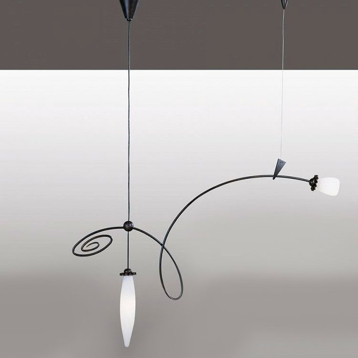 Подвесной светильник Lamp International из муранского белого матового стекла - купить Подвесные светильники по цене 39690.0