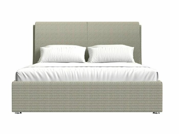 Кровать Принцесса 180х200 бежево-серого цвета с подъемным механизмом - купить Кровати для спальни по цене 89999.0