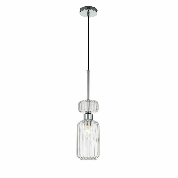 Подвесной светильник Gloss 1141/1S Chrome/Clear_уценка (стекло, цвет прозрачный) Подвесной светильник Gloss 1141/1S Chrome/Clear_уценка (стекло, цвет прозрачный)