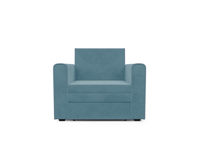 Кресло-кровать Санта голубого цвета - лучшие Интерьерные кресла в INMYROOM
