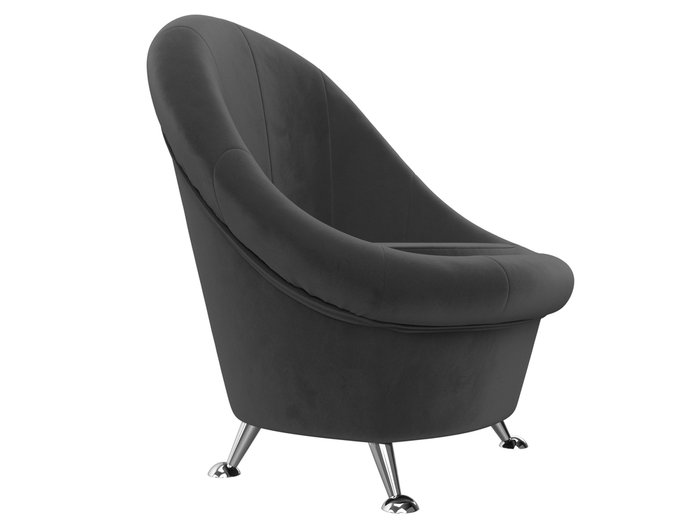 Кресло Амелия серого цвета - лучшие Интерьерные кресла в INMYROOM