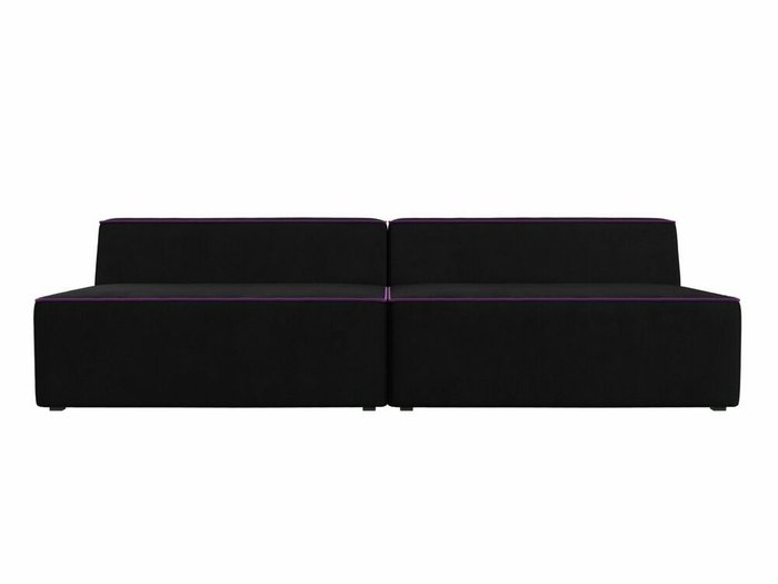 Прямой модульный диван Монс черного цвета - купить Прямые диваны по цене 43999.0