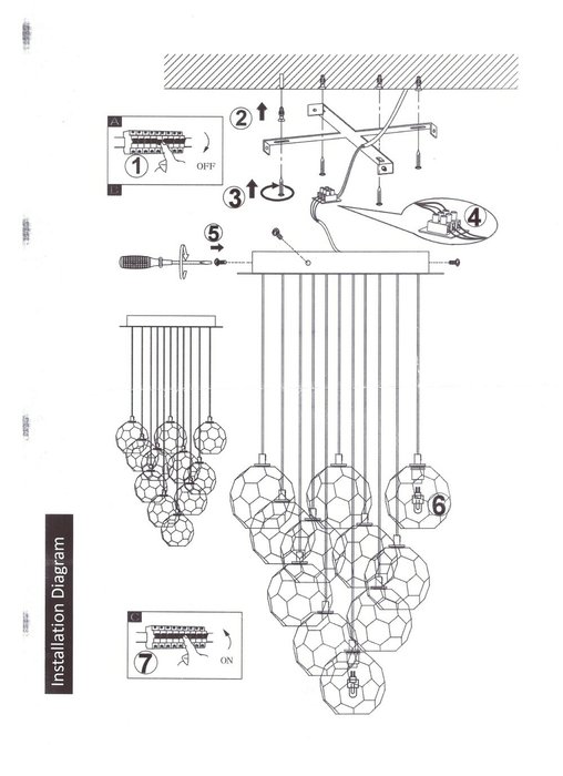Люстра Boule De Cristal Round Cluster Chandelier 10 - лучшие Подвесные люстры в INMYROOM