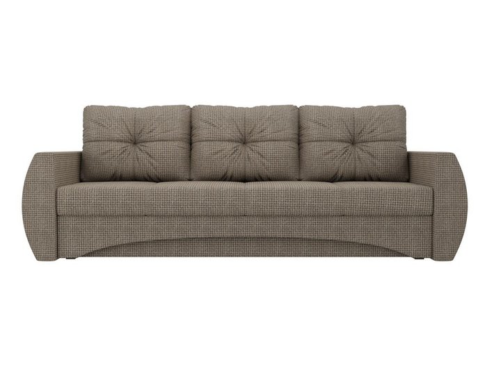 Прямой диван-кровать Сатурн серо-бежевого цвета - купить Прямые диваны по цене 41990.0