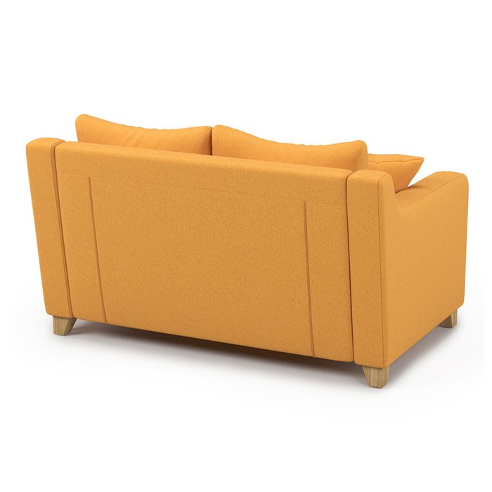 Двухместный диван Mendini MT желтого цвета - лучшие Прямые диваны в INMYROOM