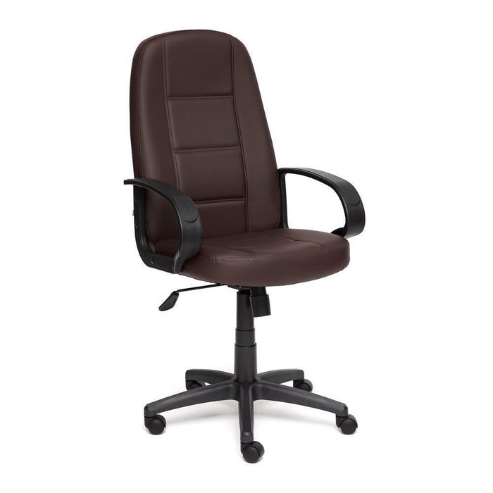 Кресло офисное коричневого цвета