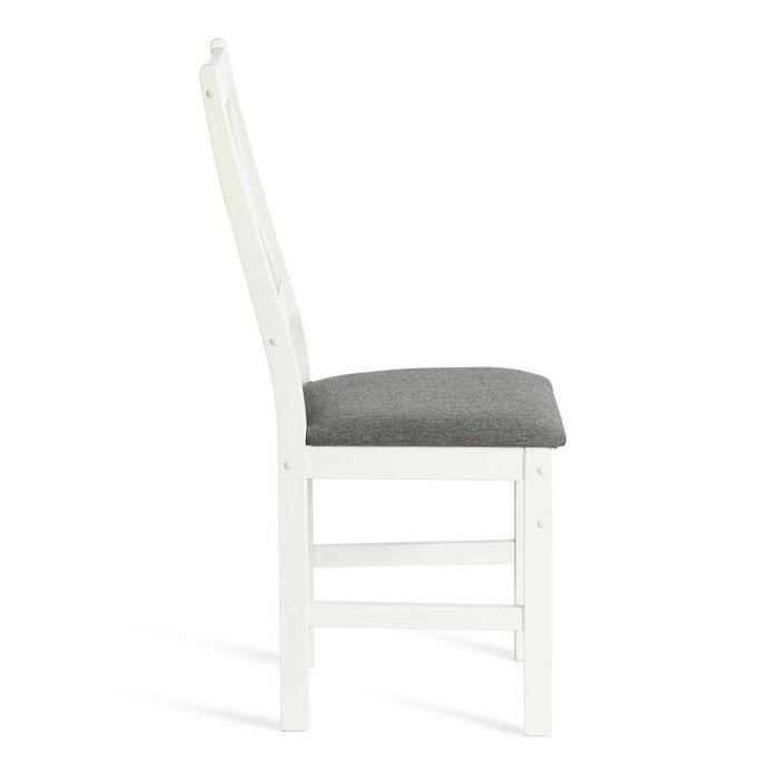Набор из двух стульев Crossman бело-серого цвета - лучшие Обеденные стулья в INMYROOM