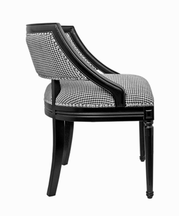 Кресло Charlie черно-белого цвета - лучшие Интерьерные кресла в INMYROOM