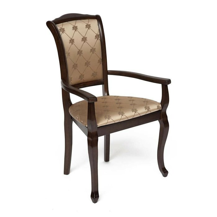 Комплект из двух стульев-кресел Geneva коричневого цвета - купить Обеденные стулья по цене 16600.0