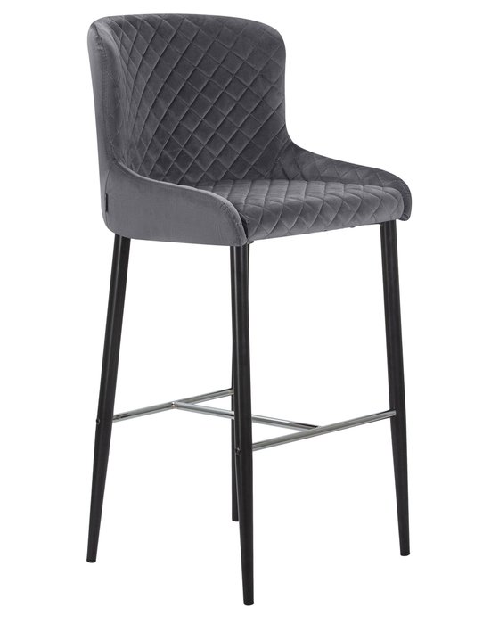 Стул барный Christian темно-серого цвета - купить Барные стулья по цене 7730.0