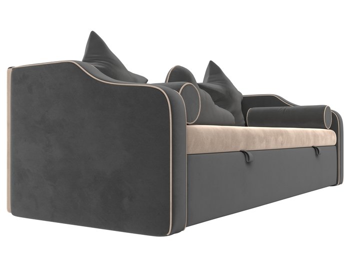 Прямой диван-кровать Рико серо-бежевого цвета - лучшие Прямые диваны в INMYROOM