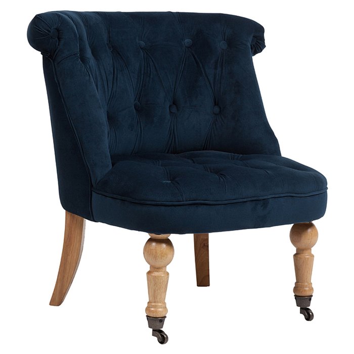 Кресло Amelie French Country Chair темно-синего цвета - лучшие Интерьерные кресла в INMYROOM