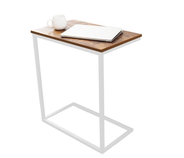 Кофейный стол Брайтон бело-коричневого цвета - купить Кофейные столики по цене 7990.0