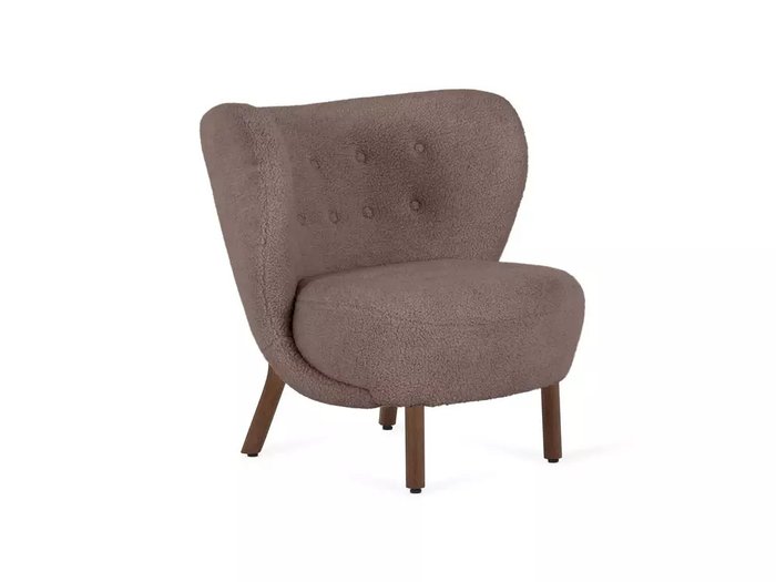 Кресло Lounge Wood коричневого цвета - купить Интерьерные кресла по цене 36450.0