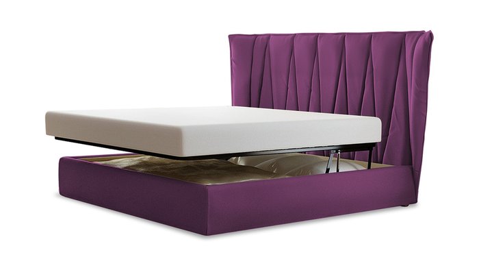 Кровать Ананке 180х200 фиолетового цвета - купить Кровати для спальни по цене 58600.0