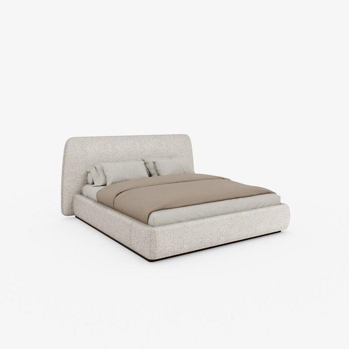 Кровать Bruno 200х200 белого цвета с подъемным механизмом Кровать Bruno 200х200 белого цвета с подъемным механизмом