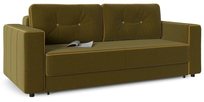 Диван-кровать прямой Принстон (Менли) 07 кабрио зеленого цвета