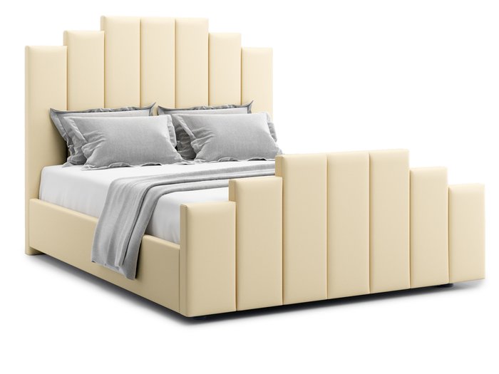 Кровать Velino 120х200 светло-бежевого цвета с подъемным механизмом