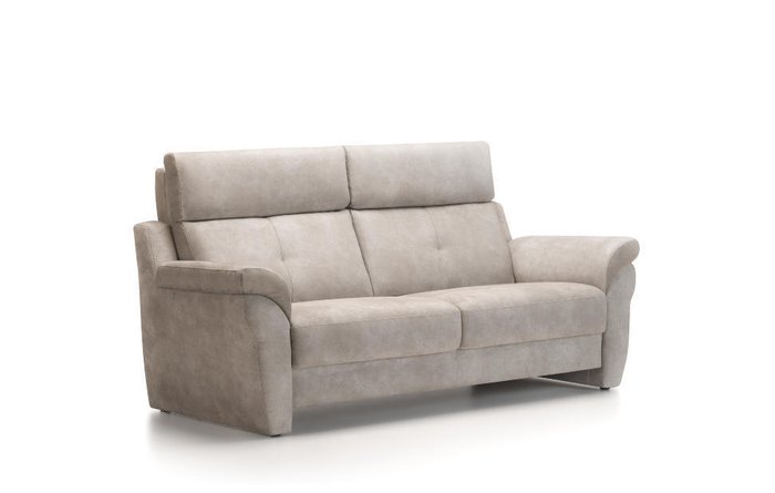 Прямой диван Ares серо-бежевого цвета - лучшие Прямые диваны в INMYROOM
