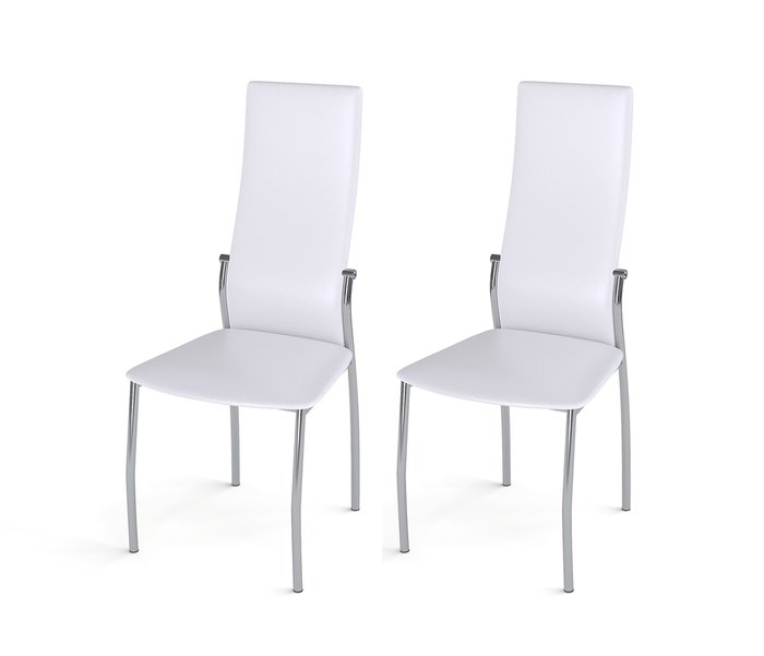 Набор из двух стульев Alien белого цвета