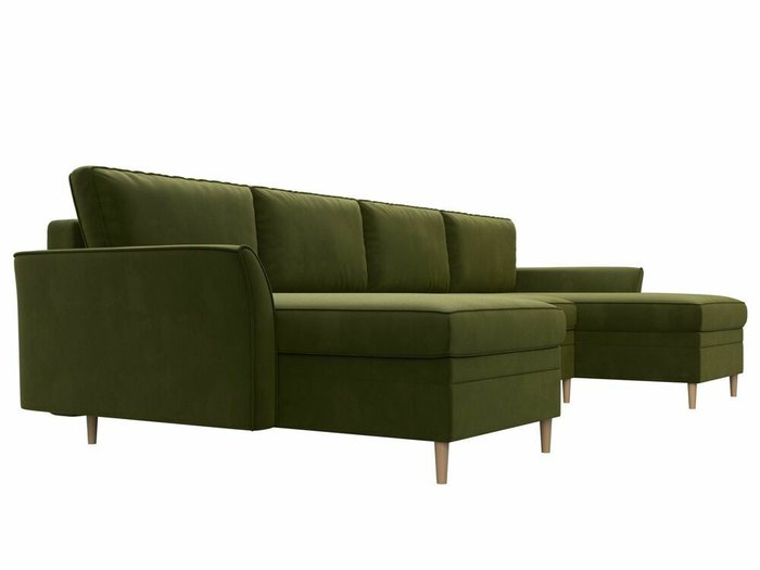 Угловой диван-кровать София зеленого цвета - лучшие Угловые диваны в INMYROOM