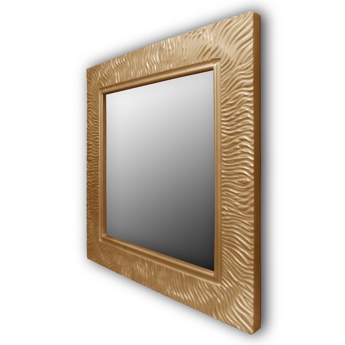 Настенное зеркало WAVE QU gold - купить Настенные зеркала по цене 41400.0