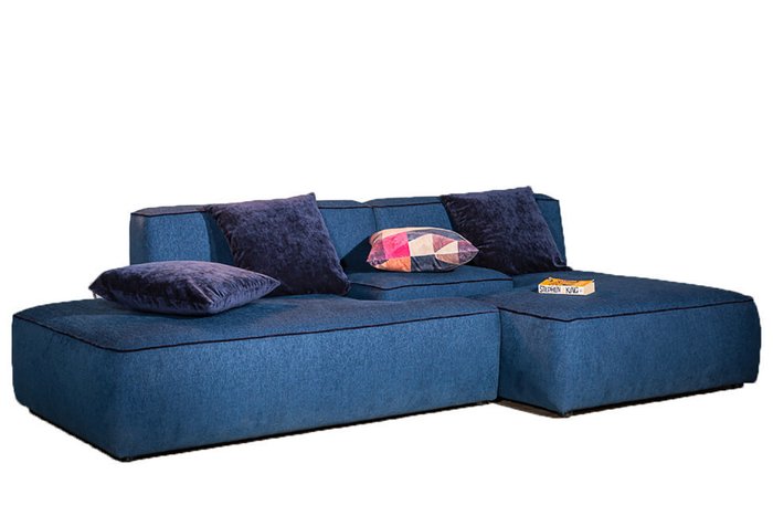 Модульный диван Goff синего цвета