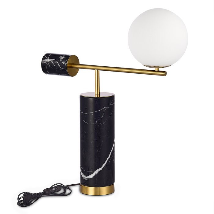 Настольная лампа Danese черно-белого цвета - купить Настольные лампы по цене 14406.0